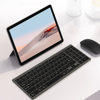 久宇 双模无线蓝牙键盘适用微软Surface Pro7/6/5/4/3二合一笔记本电脑Book3/2/1办公打字静音鼠标