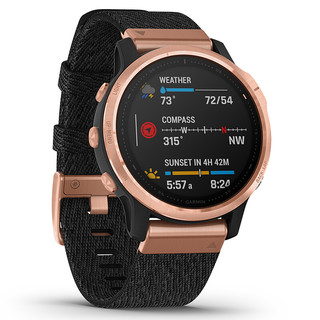 GARMIN 佳明 Fenix 6S Pro 运动手表 010-02159-8D 玫瑰金/黑色 51mm