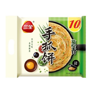 三全 葱香手抓饼 台湾风味 900g