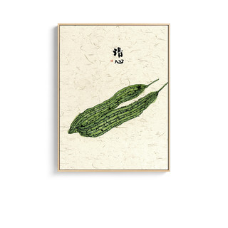 仟象映画 李知弥 知味系列《清心》50x60cm 油画布 浅木色实木框