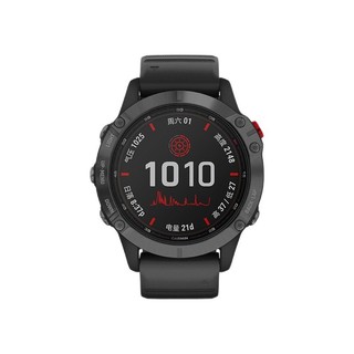 GARMIN 佳明 Fenix6 运动手表 010-02410-42 黑色 47mm 太阳能旗舰版