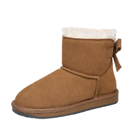 TARRAMARRA 女士短筒雪地靴 811030A 栗色 35