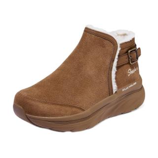 skechers斯凯奇女士短筒雪地靴167208棕色38