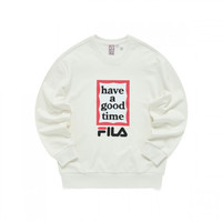 FILA 斐乐 Have A Good Time 中性运动卫衣 F51U149204F-WT 白色 M