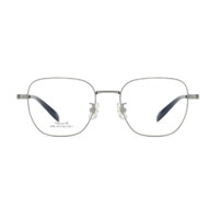 JingPro 镜邦 2040 银色钛合金眼镜框+1.60折射率 防雾防蓝光镜片
