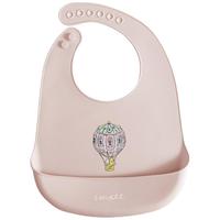 EMXEE 嫚熙 MX498203879 宝宝硅胶围兜 浅粉色