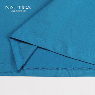 nautica/诺帝卡Underwear男士家居服2021秋季长袖外穿上装020192（XXL、白色炫彩）