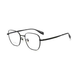 JingPro 镜邦 2040 黑色钛合金眼镜框+1.60折射率 防雾防蓝光镜片