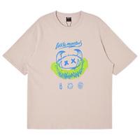 A21 小怪兽系列 艺术家联名 男女款圆领短袖T恤 F412131168 暗粉红 XL