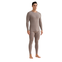 Hodo Men 红豆男装 男士秋衣秋裤套装 AN203 豆沙粽 175/100