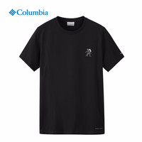 Columbia哥伦比亚户外春夏男士圆领宽松吸湿短袖T恤AE0411/AE0542