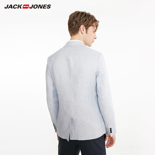 JackJones杰克琼斯outlets春夏男款多色商务休闲舒适透气西服E|（165/88A/XS、E15深巧克力色）