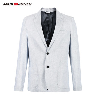 JackJones杰克琼斯outlets春夏男款多色商务休闲舒适透气西服E|（165/88A/XS、E15深巧克力色）