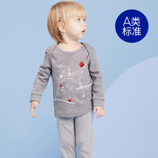英国mothercare婴儿套装男女儿童宝宝秋衣 新款宝宝睡衣2件装（80cm(80/48) 、SB211）
