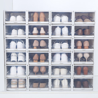 海兴鞋盒可抽拉鞋柜家用放鞋子收纳神器鞋架抽屉式鞋盒收纳盒透明