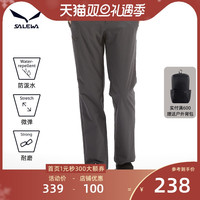 SALEWA沙乐华户外休闲裤情侣男女防风防泼水保暖运动户外防风长裤（M、深灰-男款）