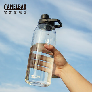 美国camelbak驼峰tritan运动水杯女大容量水瓶男健身杯子塑料水壶（【750ML透明色】）