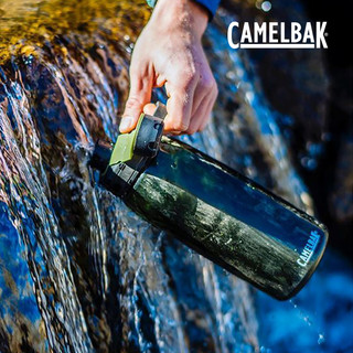 美国camelbak驼峰tritan运动水杯女大容量水瓶男健身杯子塑料水壶（【750ML珊瑚红】）