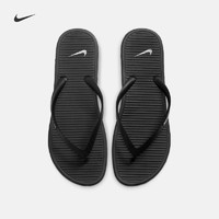 Nike耐克官方NIKE SOLARSOFT THONG 2男子拖鞋休闲轻便透气488160（41、011黑/白-煤黑）