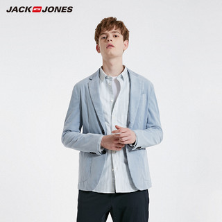 JackJones杰克琼斯outlets春男灯芯绒两粒扣修身开衩西服西装外套（170/92A/S、C41浅花灰）