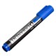 Comix 齐心 文具蓝色记号笔  可加墨 快干油性记号笔 物流用大头笔 蓝色（10支装）