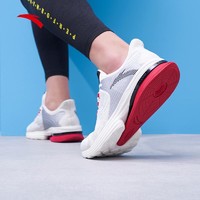 安踏男鞋跑步鞋2021夏季新款A-CORE科技跑鞋运动鞋男跑鞋（41、大红/黑/象牙白-7）