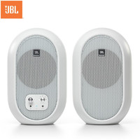 JBL 杰宝 One Series 104BT 工作室音响 游戏音箱 蓝牙音箱 多媒体书架桌面电脑音响 白色