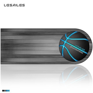 飞遁（LESAILES）800*300*3mm篮球电竞游戏超大号鼠标垫 办公电脑键盘桌垫 异形款 黑色