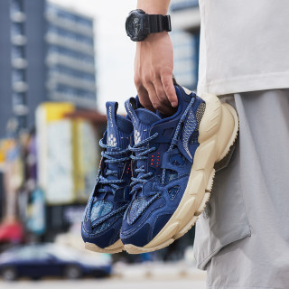 lining李宁跑步系列男野外跑鞋ardl0038藏青蓝外太空蓝44码