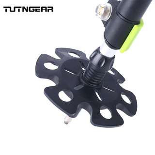 TUTNGEAR 驿路途腾 通用型 登山杖脚垫防滑垫 防滑头圆形杖尖套保护胶套雪托泥托（普通款杖尖套）