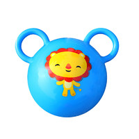 Fisher-Price 球儿童皮球婴儿手抓摇铃球拍拍球小球宝宝充气橡胶球 4寸F0602 蓝色