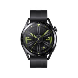 HUAWEI 华为 WATCH GT3 智能手表 46mm 黑色橡胶表带