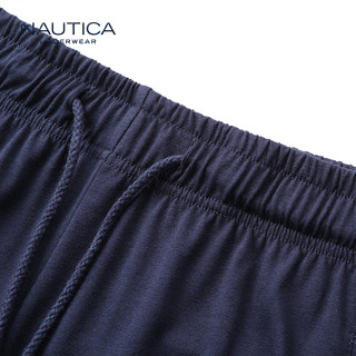 nautica/诺帝卡Underwear男士家居服薄款宽松棉绸睡衣套装020033（XXL、酒红）