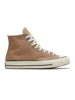 CONVERSE匡威官方 Chuck 70高帮复古卡其色帆布鞋168504C奶茶色（39.5、卡其色/168504C）