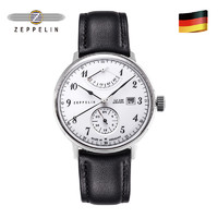 齐博林德国手表男商务腕表能量显示品牌自动机械男士手表齐柏林（7064-2（德国原装进口））
