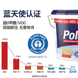 舒纳沃恩极地白墙面漆进口防过敏乳胶漆蓝天使水性漆室内自刷墙漆