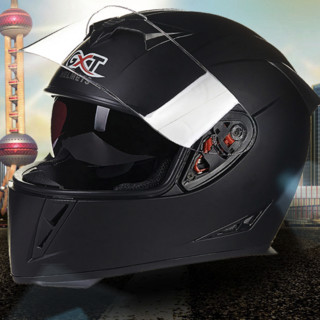GXT 358 摩托车头盔 全盔 黑红 M码