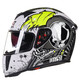 GXT 358 摩托车头盔 全盔 白绿 M码