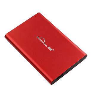 BLUEENDLESS 蓝硕 T8 2.5英寸Micro-B便携移动机械硬盘 1TB USB3.0 红色