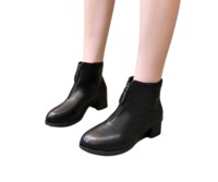 Nan ji ren 南极人 女士短筒靴 NJ005+186952805872 棉里款 黑色 36