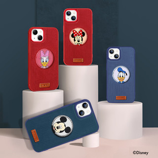 Disney 迪士尼 iPhone 12 TPU+灯芯绒+皮料手机壳