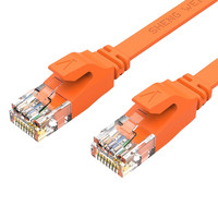 shengwei 胜为 六类CAT6 千兆扁网线 0.5m 橙色