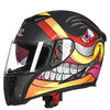 GXT 358 摩托车头盔 全盔 哑黑涂鸦 XL码