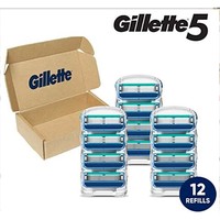 Prime会员：Gillette 吉列 锋隐5 剃须刀头 12件装