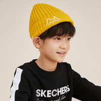 SKECHERS 斯凯奇 2021年新品男女童同款可爱印花针织帽时尚百搭儿童针织帽
