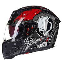 GXT 358 摩托车头盔 全盔 黑红 XL码
