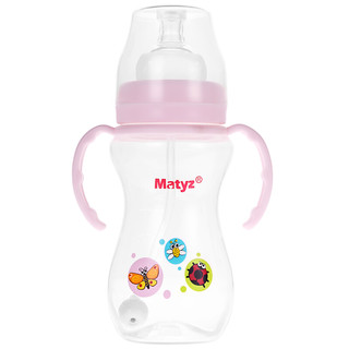 Matyz 美泰滋 MZ-0614 宽口径PP自动奶瓶 260ml 粉色