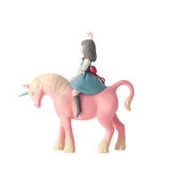 可米生活 贾晓鸥 白夜童话系列《夜行独角兽》6.5x20x20(h)cm 2017 PVC 春色