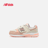 New Balance nb官方童鞋2021秋新款男女童中童儿童休闲运动鞋530（32.5、KV530SBP0/米白/粉色）