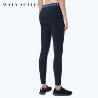 MAIAACTIVE BASIC 紧身弹力收腰跑步训练健身裤瑜伽运动裤女（M、裤子月季红）